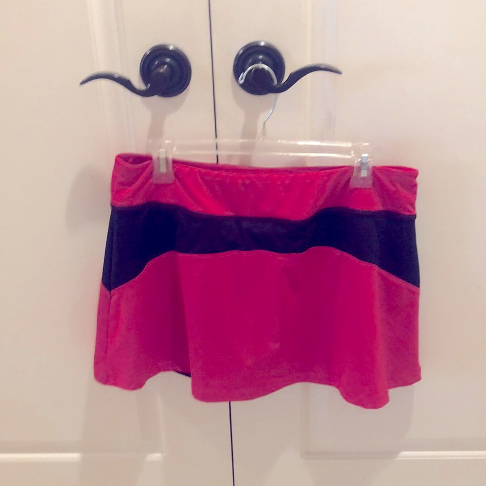 Deep pink Fila skirt &Adidas sports bra;both large